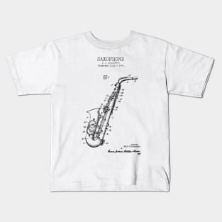 SAXOPHONE patent Kids T-Shirt